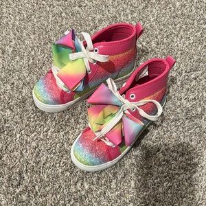 Colorful Kids High-Top Sneakers